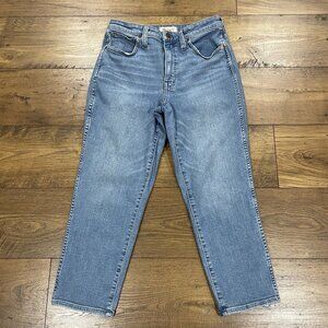 Madewell Jeans Womens 30 Petite Curvy Stovepipe Euclid Wash Stretch High Rise